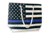 Thin Blue Line Canvas Tote Bag, American Flag, Thin Blue Line - BAG-CANVAS-TBL