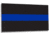 Thin Blue Line Classic Sticker, 3 X 4.5 In, Thin Blue Line - BLACK-BLUE-S-712