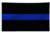 Thin Blue Line Flag With Grommets, 3 X 5 Ft, Thin Blue Line - BLACK-BLUE-3X5