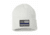 Thin Blue Line Flag Embroidered Beanie, White - BEANIE-TBL-WHITE