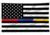 Thin Blue Line Gold/blue/red Line American Flag, 3 X 5 Ft, Multi - GBR-AMERICAN-3X5