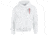 Thin Blue Line Hoodie - Thin Red Line Skull Graphic, White - REDPUN-H-WHITE-XXL
