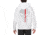 Thin Blue Line Hoodie - Thin Red Line Skull Graphic, White - REDPUN-H-WHITE-XXL