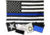 Thin Blue Line House American Flag/Pole Hem, 3x5ft, HB-AMERICAN-3X5