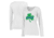 Thin Blue Line Long Sleeve, Womens, Shamrock, White - STPAT-TBL-WOM-LS-WHITE-LARGE