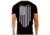 Thin Blue Line Men's T-shirt - Chicago Flag, Black - CHIC-BLACK-XXL