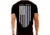 Thin Blue Line Mens T-shirt - Chicago Flag, Black - CHIC-BLACK-XXXL