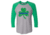 Thin Blue Line Raglan - Shamrock, , Thin Blue Line - STPAT-TBL-RAG-GG-L