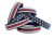 Thin Blue Line Red, White, And Blue American Flag Bracelet, 7-inch Bracelet, Red/white/blue - RWB-AM-BR-7