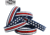 Thin Blue Line Red, White, And Blue American Flag Bracelet, 9-inch, Red/white/blue - RWB-AM-BR-9