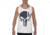 Thin Blue Line Tank - Skull Graphic, White - BLPUN-TANK-WHITE-L