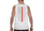 Thin Blue Line Tank - Thin Red Line American Flag - Honor &amp; Respect, White - TRL-TANK-WHITE-L
