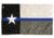 Thin Blue Line Texas American Flag, Embroidered &amp; Sewn, Solarmax, 3 X 5 Ft, Thin Blue Line - TEX-MIA-TBL-3X5
