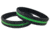 Thin Blue Line Thin Green Line Silicone Bracelet, 9 Inch - TGL-BR-9