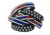 Thin Blue Line Thin Red/blue Line American Flag Bracelet, Thin Red Line - TRBL-AM-BR-7