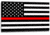 Thin Blue Line Thin Red Line American Flag Sticker, 6 X 4 Inches - TRL-S-AMERICAN-64