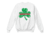 Thin Blue Line Thin Red Line Crewneck, Shamrock, White - STPAT-TRL-CREW-WHITE-XXL