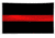 Thin Blue Line Thin Red Line Flag With Grommets, 4 X 6 Feet - BLACK-RED-4X6