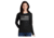 Thin Blue Line Women's - Long Sleeve Classic Thin Silver Line - WOMEN-LS-CLASSIC-SILVER-BLACK-XXL