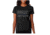 Thin Blue Line Women's T-shirt - Pledge Of Allegiance Flag - WOM-TBL-POA-BLACK-XXL