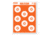 Thompson Target Basic Training Bullseye 19x25in Economy Paper Shooting Targets, 20 Pack, Orange, Extra Large, 1602-20