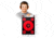 Thompson Target HALO Bullseye 10&amp;3 Reactive Splatter Targets 12.5x19, 10 Pack, Black/Red, Large, 4641-10