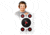 Thompson Target HALO Bullseye 10&amp;4 Reactive Splatter Targets 12.5x19, 10 Pack, Black/Red, Large, 4640-10