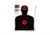 Thompson Target HALO Human Silhouette Reactive Splatter Targets 8.5x11in, 20 Pack, Black/Red, Small, 4609-20