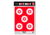 Thompson Target Hot Shot 12.5x19 Paper Shooting Targets, 30 Pack, Red, Large, 8930-30