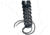 7 Eye Zippers, Black, 6/M