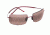 Maui Jim Thousand Peaks Sunglasses w/ Burgundy Frame and Maui Rose Lenses - R517-07, Quarter View