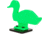 Throom Targets Bounceback Duck Auto-Reset Target Starter Kit, Green, 11024-0112