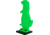 Throom Targets Bounceback Prairie Dog Auto-Reset Target Starter Kit, Green, 11025-0112