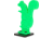 Throom Targets Bounceback Squirrel Auto-Reset Target Starter Kit, Green, 11027-0112
