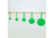 Throom Targets Hangtuff Complete Target Kit, 5 Targets, Green, 11052-0105