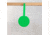 Throom Targets Hangtuff Plate Rack 6in Round Target Kit, Green, 11049-0116