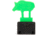 Throom Targets Knockdown Pig Reactive Target Starter Kit, Green, 11170-0112