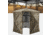 Tidewe VisTall 360 See-Through Ground Blind 75-Inch 3 Person Pop Up Deer Blind with No-Trip Door Portable Camo Hunting Blind with Blackout Curtain for Whitetail Deer Hunting, BL020-C15M-OSTE