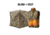 Tidewe VisX/VisMax See Through Hunting Blind and ThermCore Mens Heated Double-Sided Polar Fleece Hunting Vest Bundle, BL001-CG-V3-TE-VTC003-TK2XL-TE