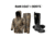 Tidewe Waterproof Breathable Lightweight Rain Coat &amp; Pant and Rubber Boots for Men Bundle, RS002-NEM-V2-TE-BT010-BK-12