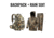 Tidewe Waterproof Breathable Lightweight Rain Suit and Waterproof Camo Hunting Pack Bundle, HB001-NM-RS002-BK2XL-V2-TE