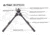 Tier One Atac Bipod - Carbon QD Picatinny Tilt Only 9in, Grey, T1ATACC-LTPIC