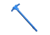 Tiger Rock AR-10/LR-308 Tactical Charging Handle, Ambidextrous, Blue, Small, CH308-AMBI-BL