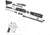 Tiger Rock AR-15 Rifle Build Kit BCG LPK and Stock Kit, 5.56mm, 17in, 16in Barrel, M4, A2/Government, Carbine, 1x8 Twist, 1/2x28 Thread, 10in Quad Rail Handguard, Brake, Nitride, Anodized, Black, RK15-FAR10-NL