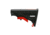 Tiger Rock AR-15 Collapsible Standard Version Stock Body, Mil Spec, Cerakote Gradient, Red, Medium, ST003M-USA-RED-GRADIENT
