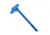 Tiger Rock AR-15 Tactical BAT Style Charging Handle w/ Oversized Latch Non-Slip, Blue, Small, CHBS223-BL