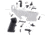 Tiger Rock AR-15 Lower Parts Kit w/ Standard Grip &amp; Trigger Guard, Black, LPK-17