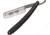 Timor Straight Razor Black Wide Fold Knife, SS PE, Black Handle TIM1506