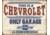 Tin Signs Chevy Only Garage, 12.5in X 16in, Reproduced From Authentic, Vintage Advertising, 2200