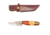 Titan 15N20/1095 Damascus Steel Fixed Knife, TD-027, Camel Bone, Micarta, Pakka Wood Handle, 3.2in. Blade TDK-27